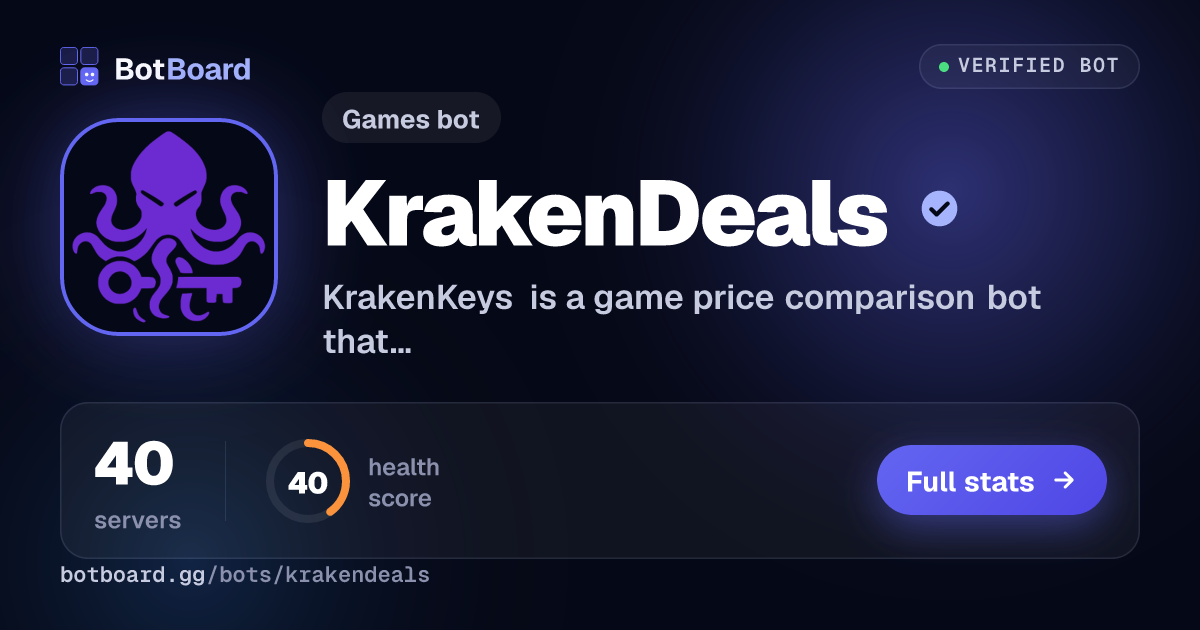 Share card for KrakenDeals