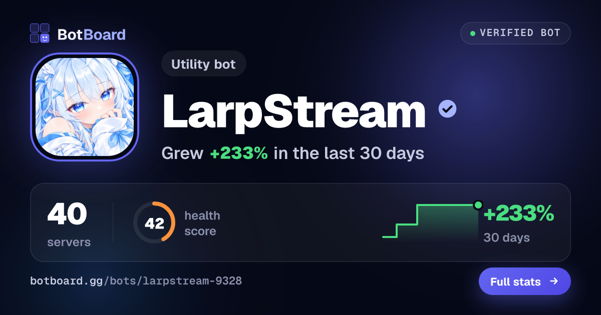 Share card for LarpStream