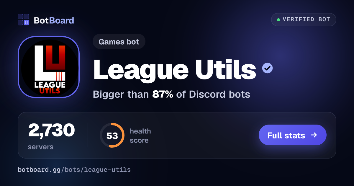 Share card for League Utils