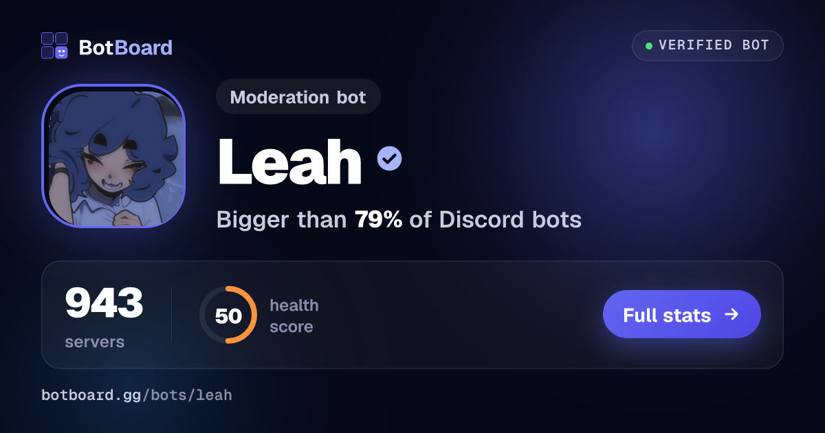 Share card for ✨ Leah