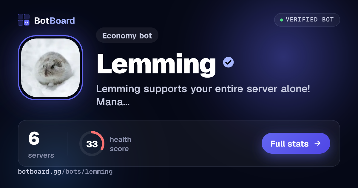 Share card for Lemming
