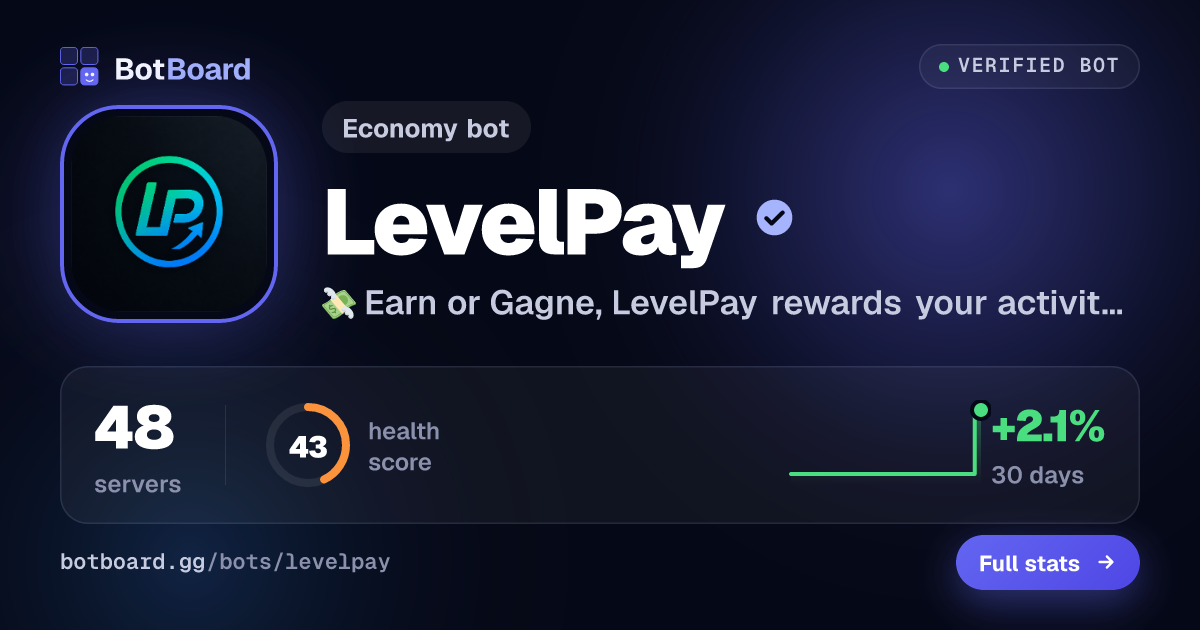 Share card for LevelPay