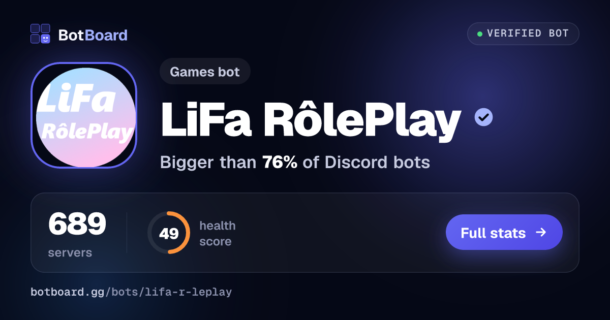 Share card for LiFa RôlePlay