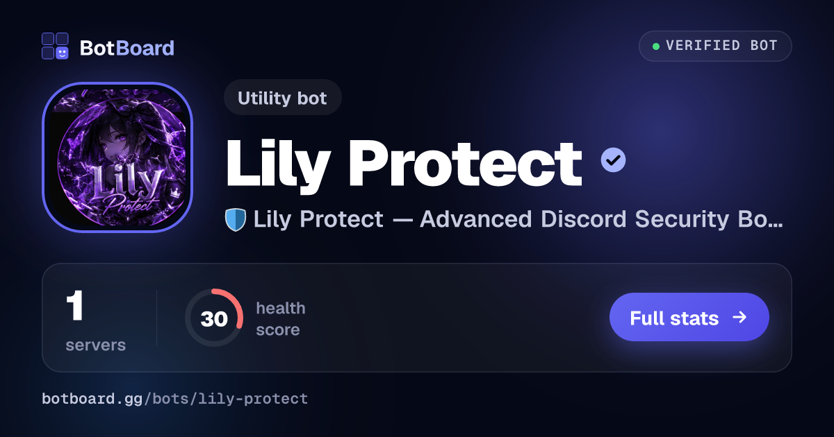 Share card for Lily Protect
