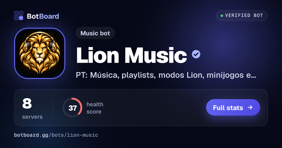 Share card for Lion Music