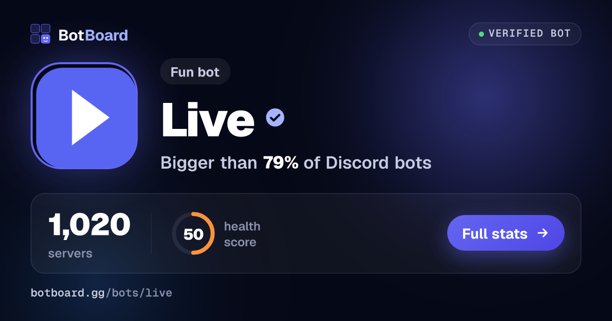 Share card for Live