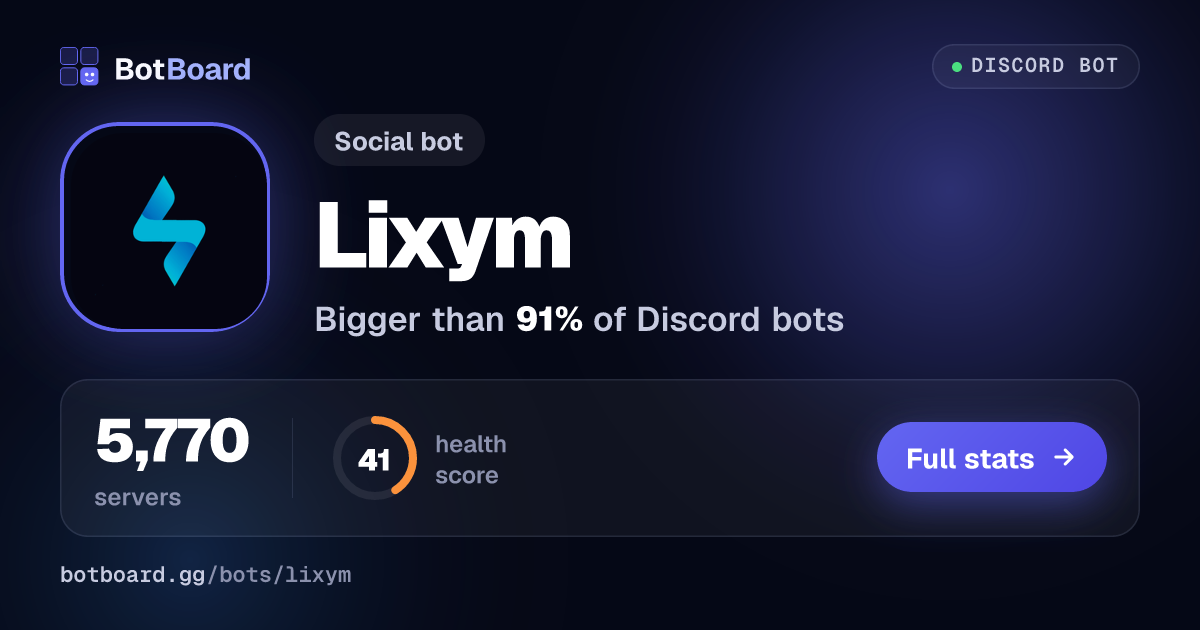 Share card for Lixym
