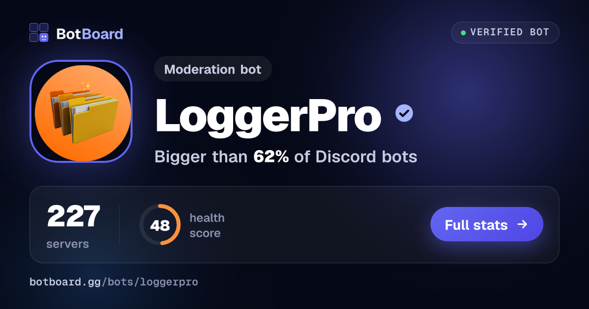Share card for LoggerPro