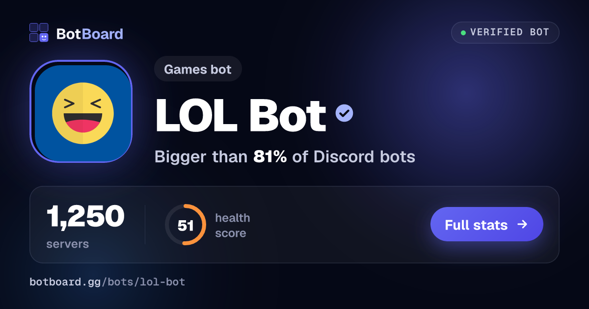 Share card for LOL Bot