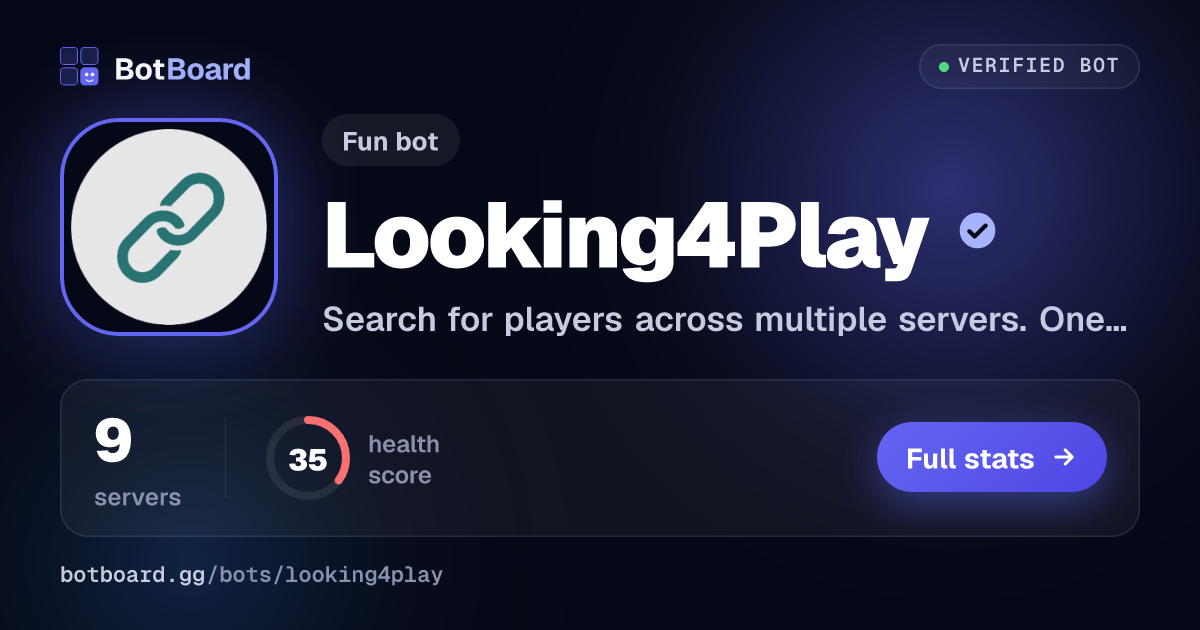 Share card for Looking4Play
