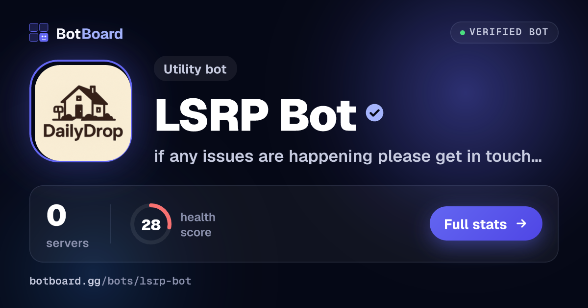 Share card for LSRP Bot