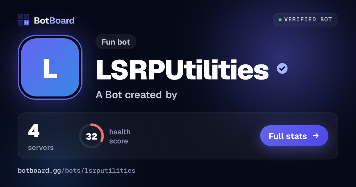 Share card for LSRPUtilities
