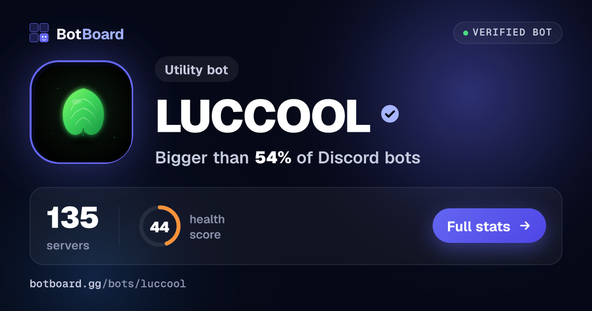 Share card for LUCCOOL