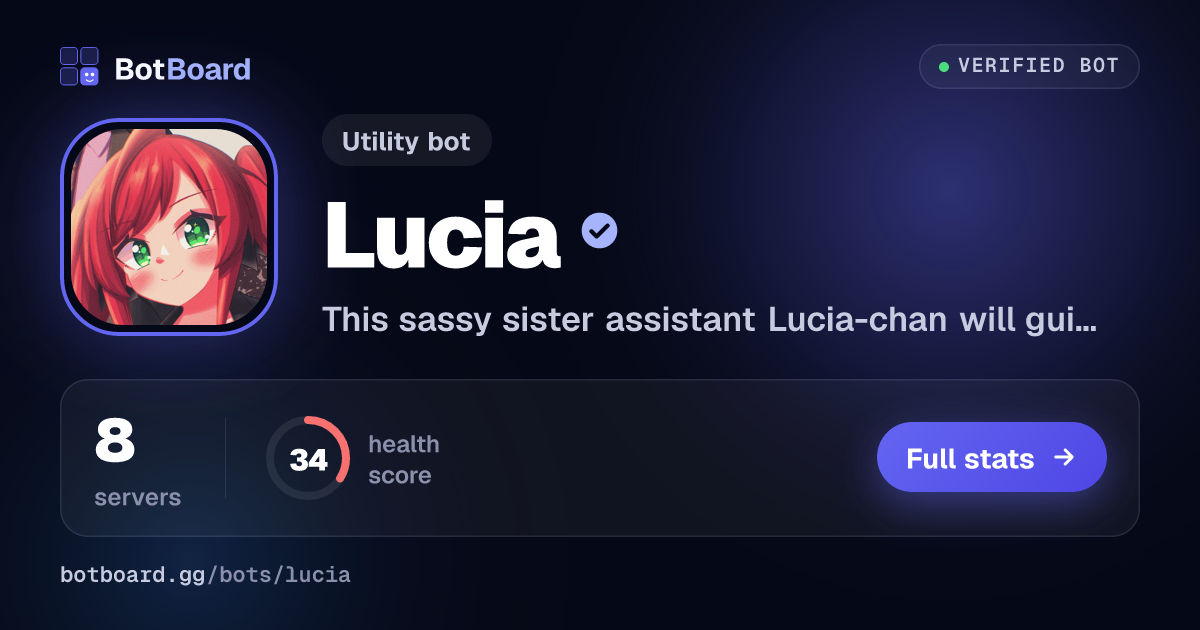 Share card for Lucia