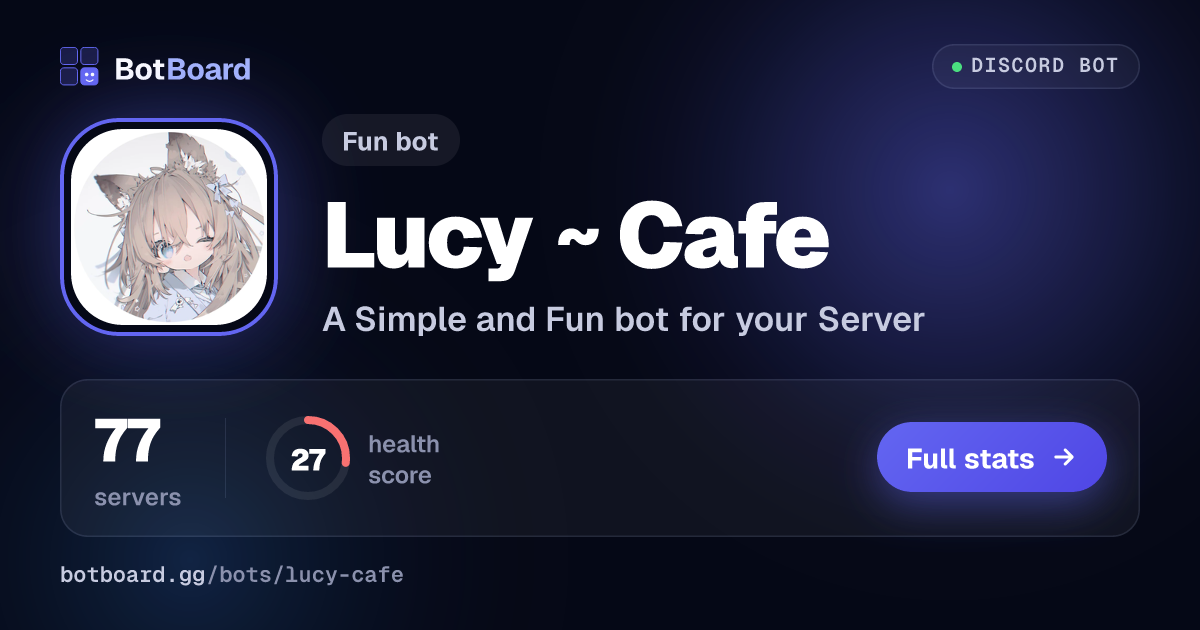 Share card for Lucy ~ Cafe