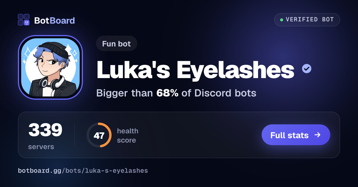 Share card for Luka's Eyelashes
