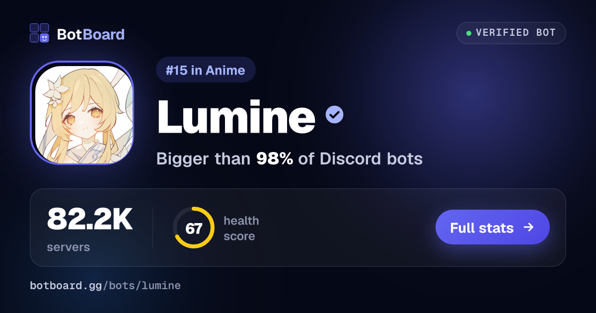 Share card for Lumine