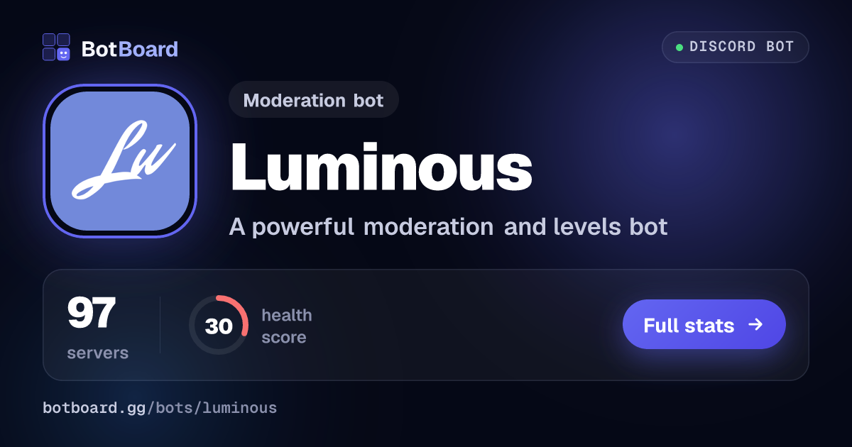 Share card for Luminous