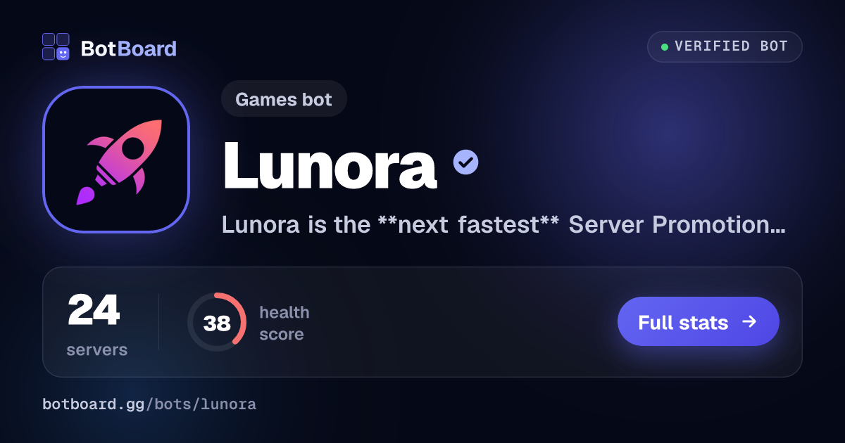 Share card for Lunora
