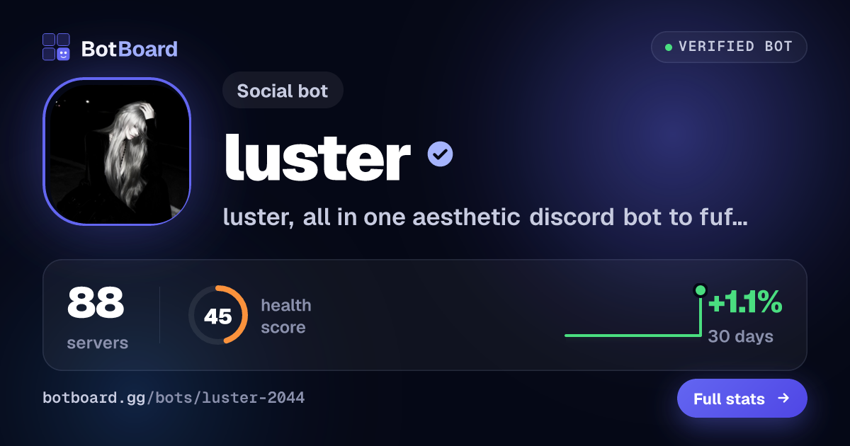 Share card for luster