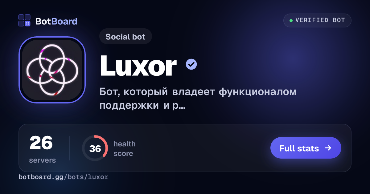 Share card for Luxor