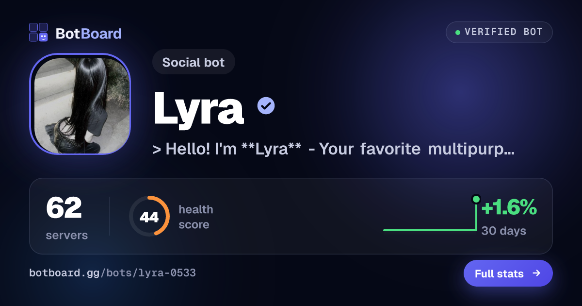 Share card for Lyra