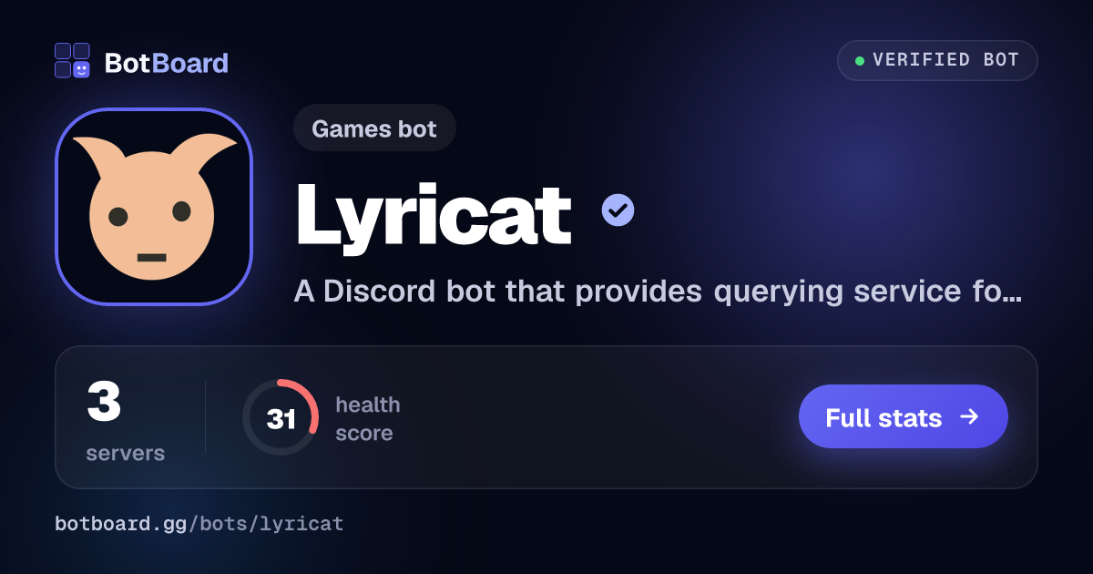 Share card for Lyricat