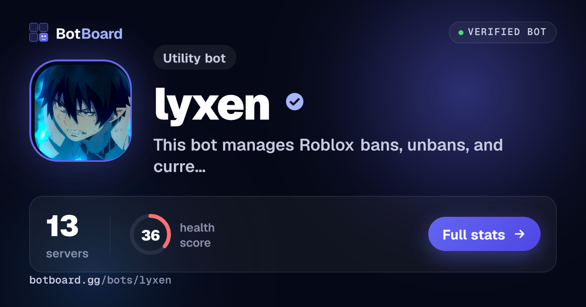 Share card for lyxen