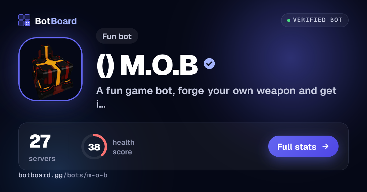 Share card for (🎮) M.O.B
