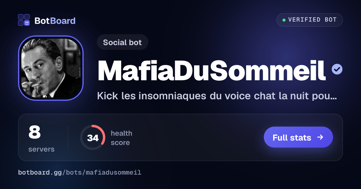 Share card for MafiaDuSommeil