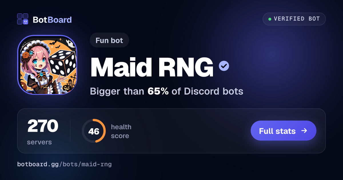Share card for Maid RNG