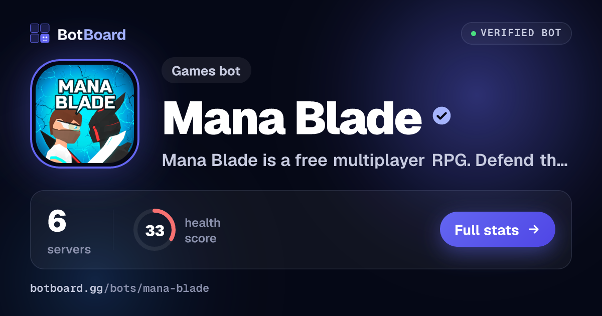 Share card for Mana Blade