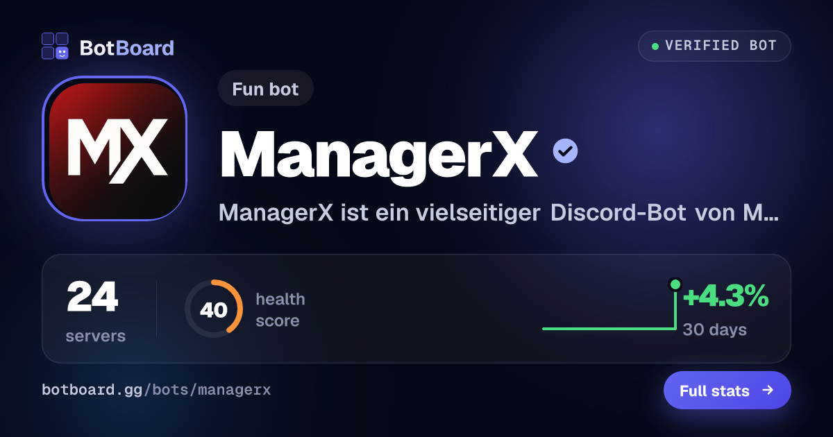 Share card for ManagerX