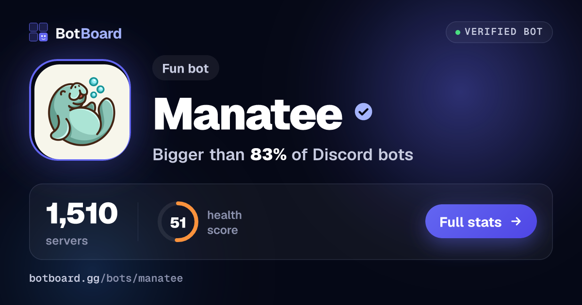 Share card for Manatee