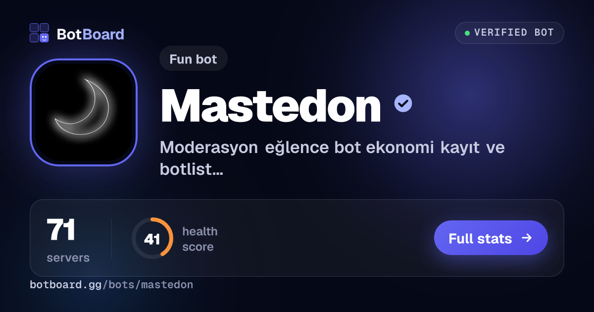 Share card for Mastedon