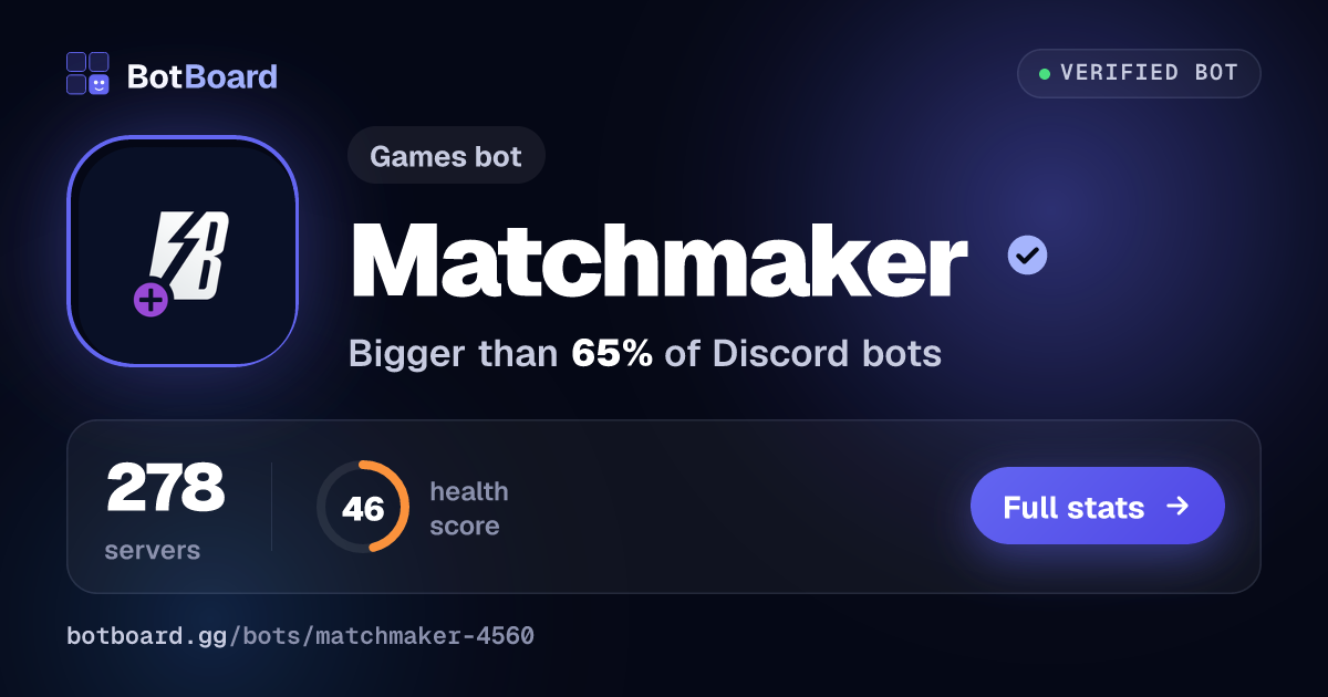 Share card for Matchmaker