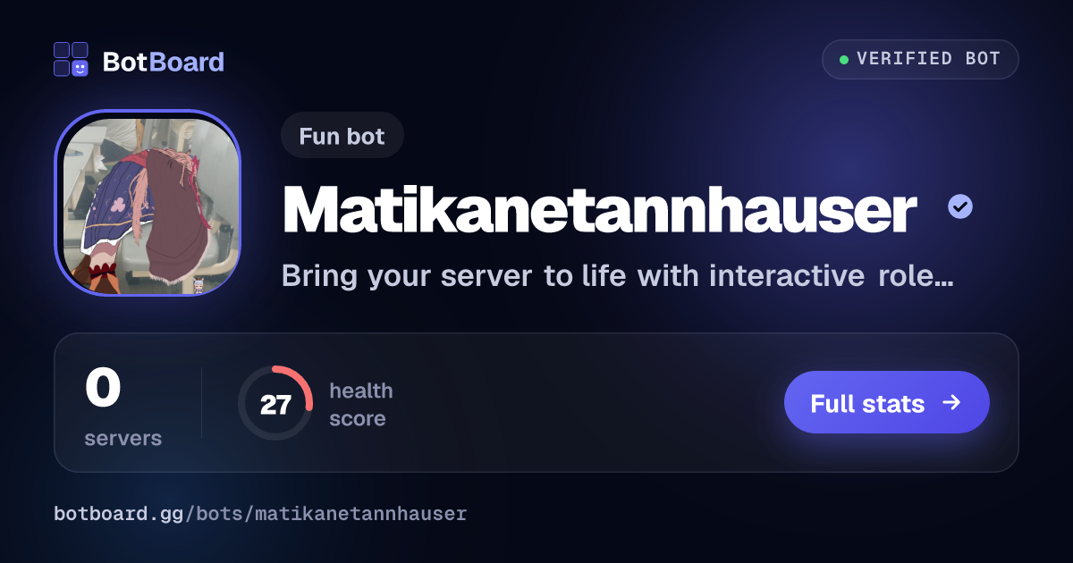 Share card for Matikanetannhauser