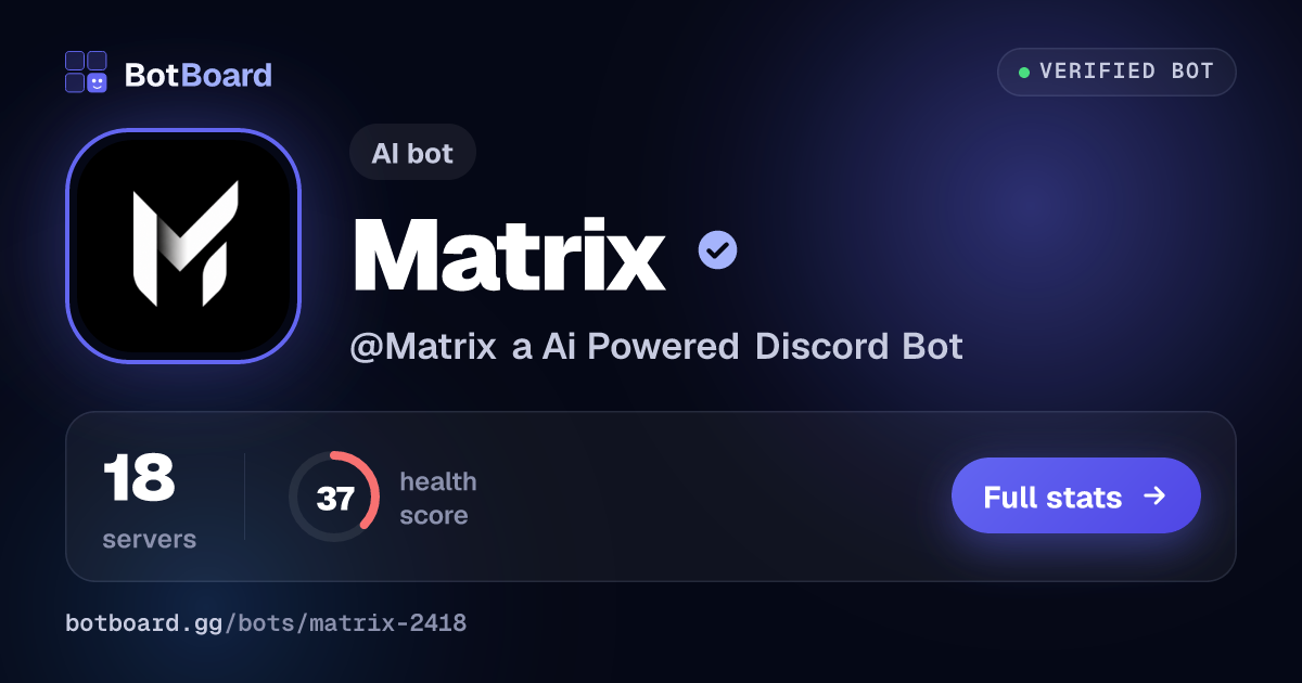 Share card for Matrix