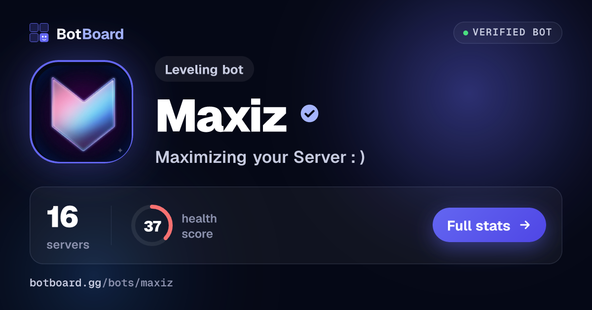Share card for Maxiz