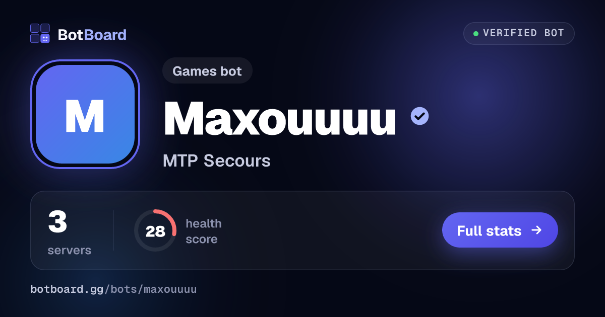 Share card for Maxouuuu