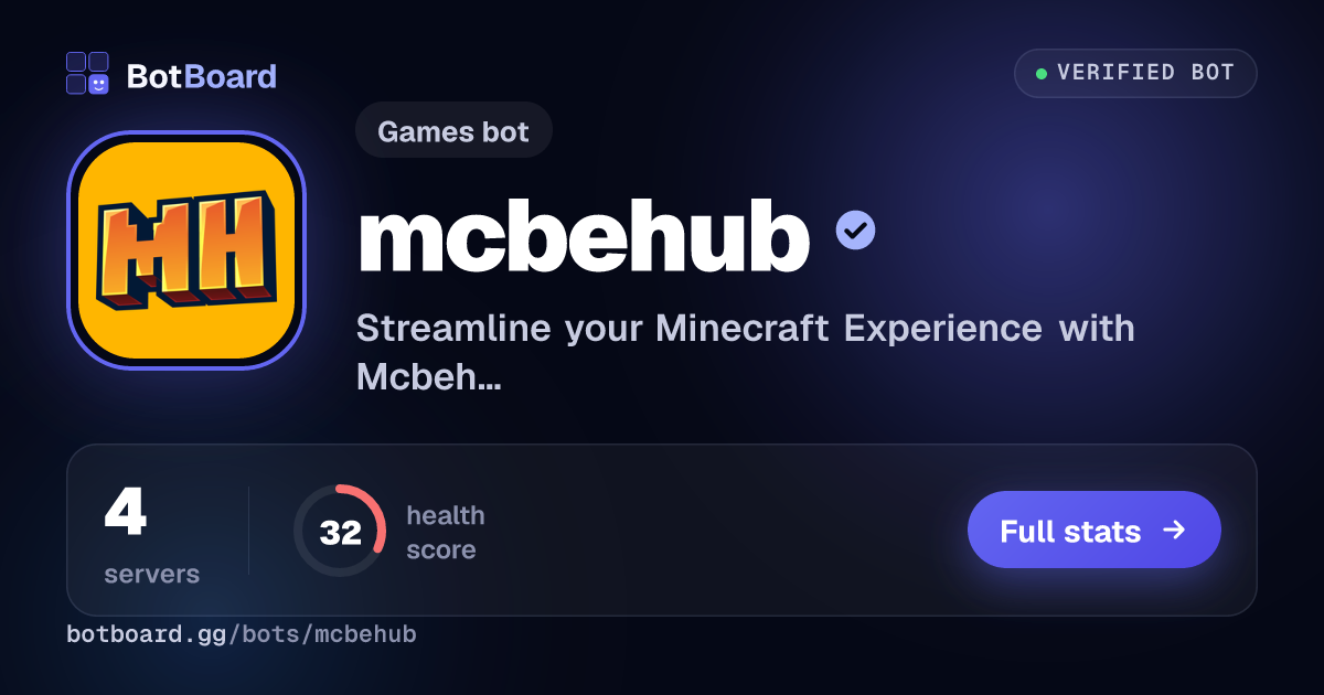 Share card for mcbehub