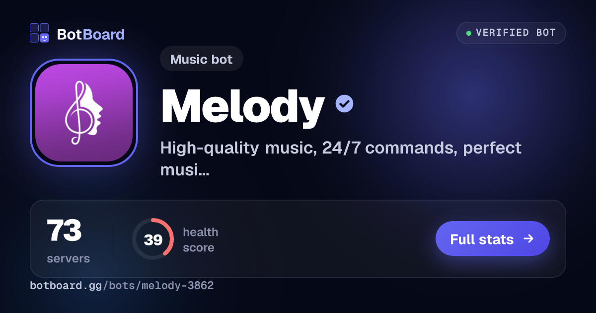 Share card for Melody