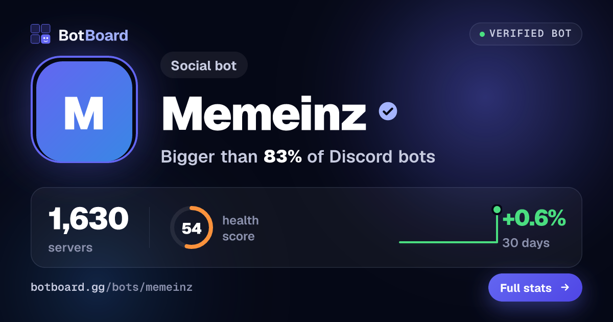 Share card for Memeinz
