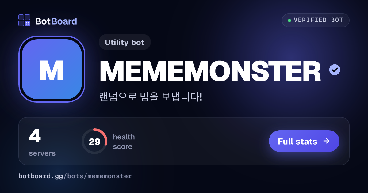 Share card for MEMEMONSTER