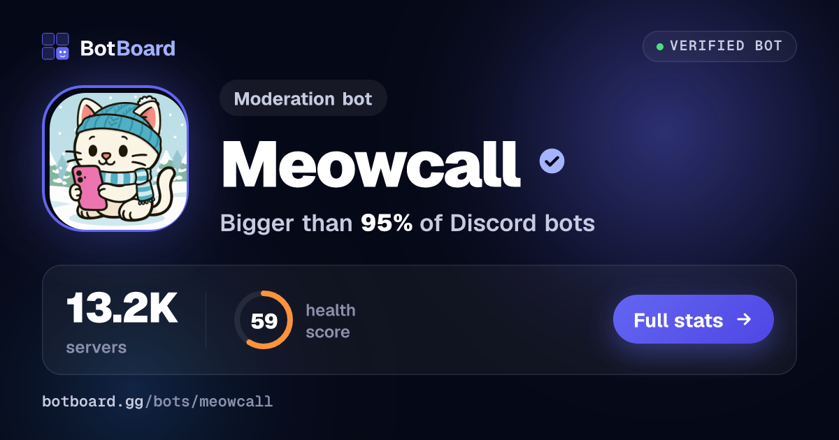 Share card for Meowcall