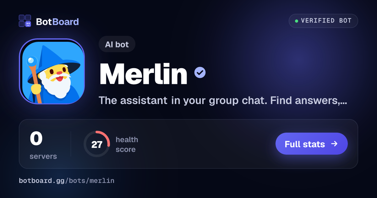 Share card for Merlin
