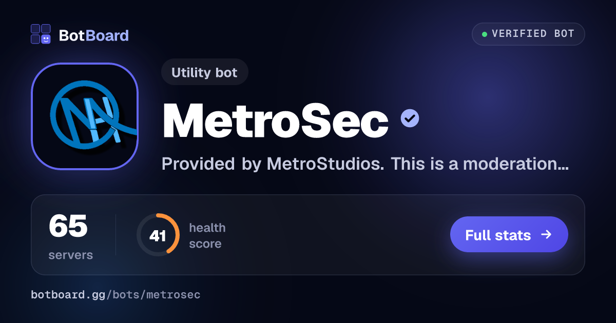 Share card for MetroSec