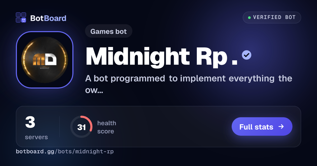Share card for Midnight Rp .