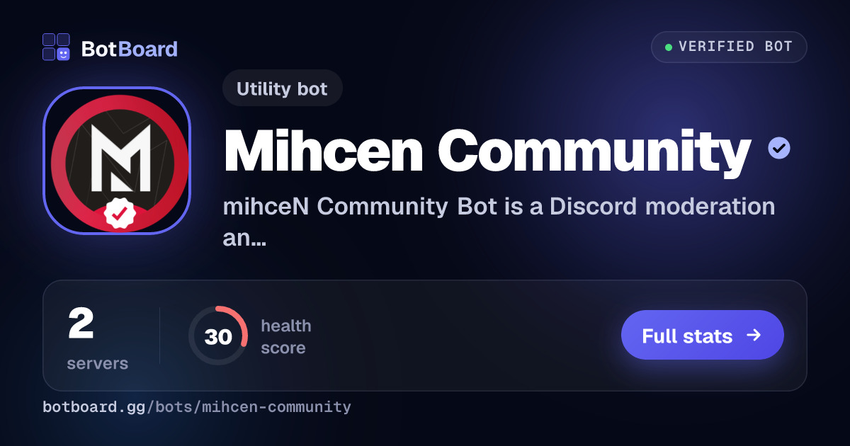 Share card for mihceN Community 𐋃