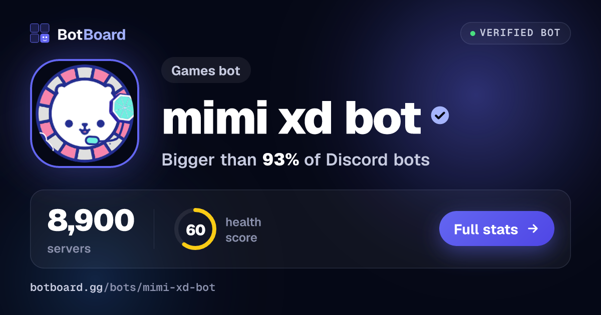 Share card for mimi xd bot